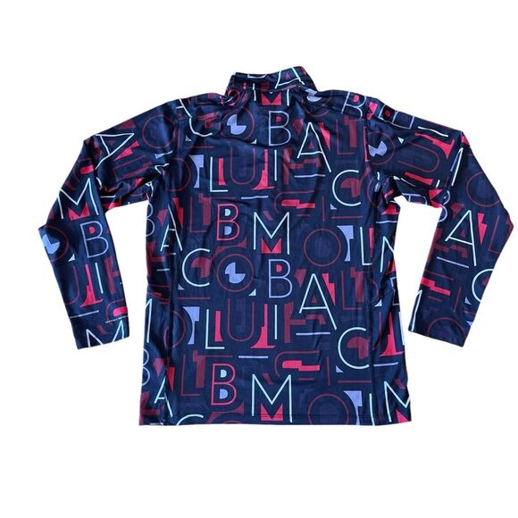 Columbia Winter Power Half Zip Omni Wick Shirt Black Red Mens Size Medium - Picture 2 of 8